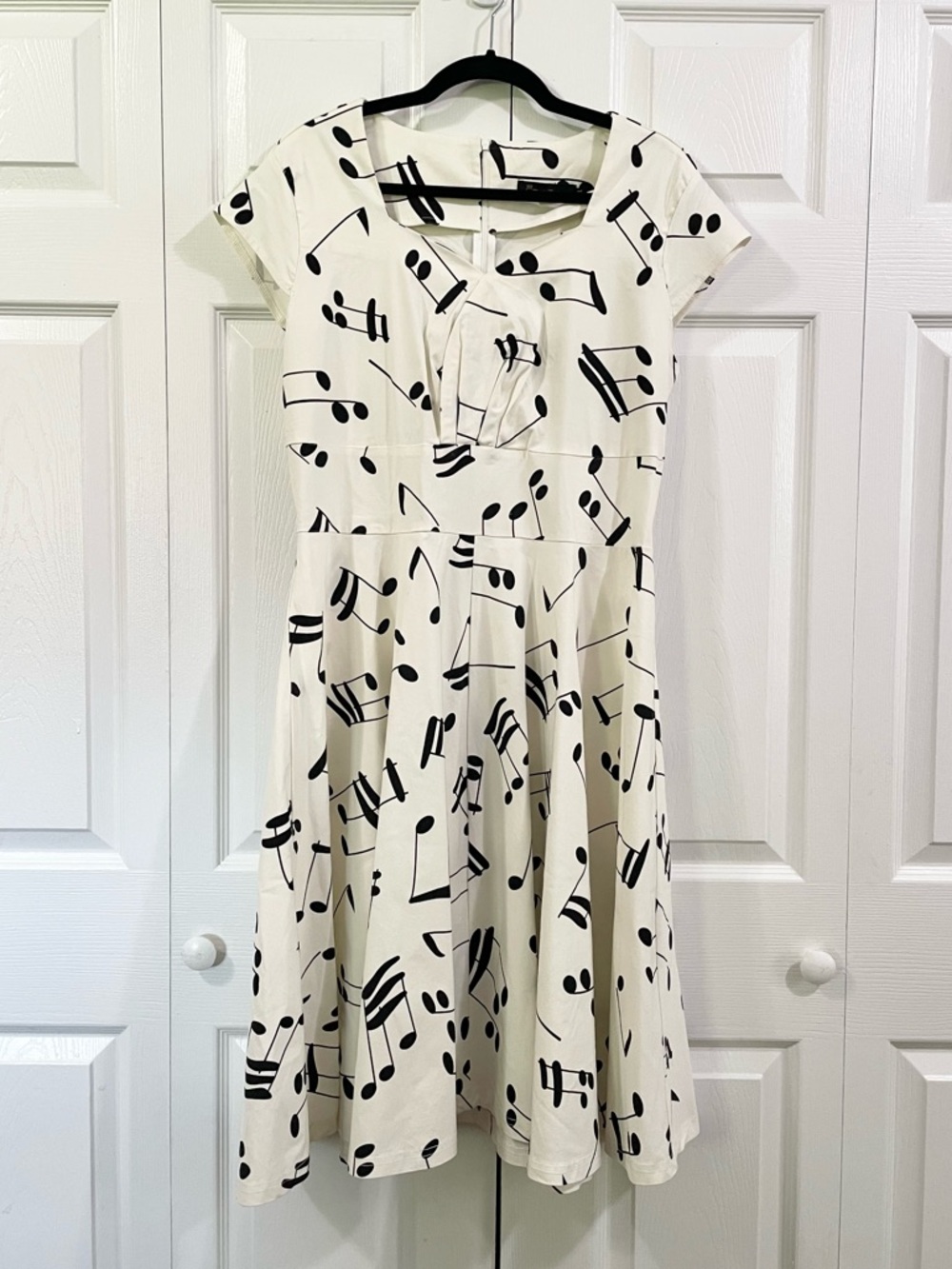 GOWN TOWN Music Note Retro Rockabilly Pinup Dress Size 2X